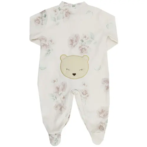 Macacão Bebê Menina Floral - First Baby