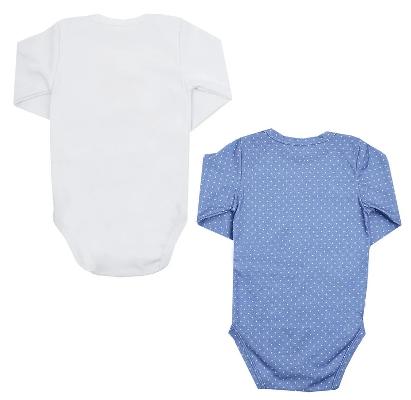 Kit 2 Bodies Manga Longa Bebê - First Baby