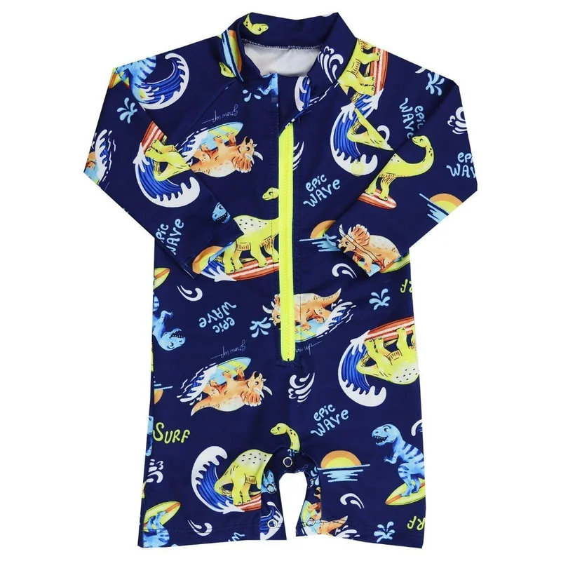 Macacão Moda Praia Infantil Dino - Grow Up