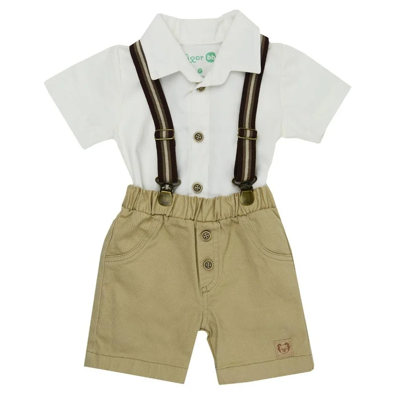 Conjunto Infantil com Suspensório - Tigor T. Tigre