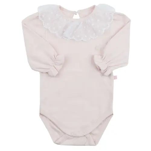 Body com Renda ML Suedine Basics Bebê - Grow Up