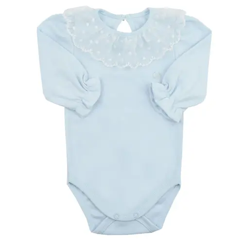 Body com Renda ML Suedine Basics Bebê - Grow Up