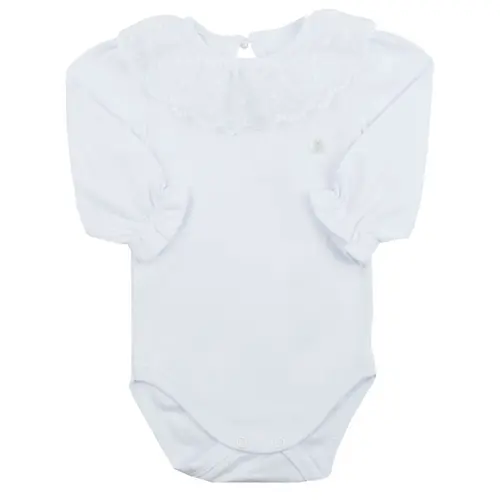 Body com Renda ML Suedine Basics Bebê - Grow Up