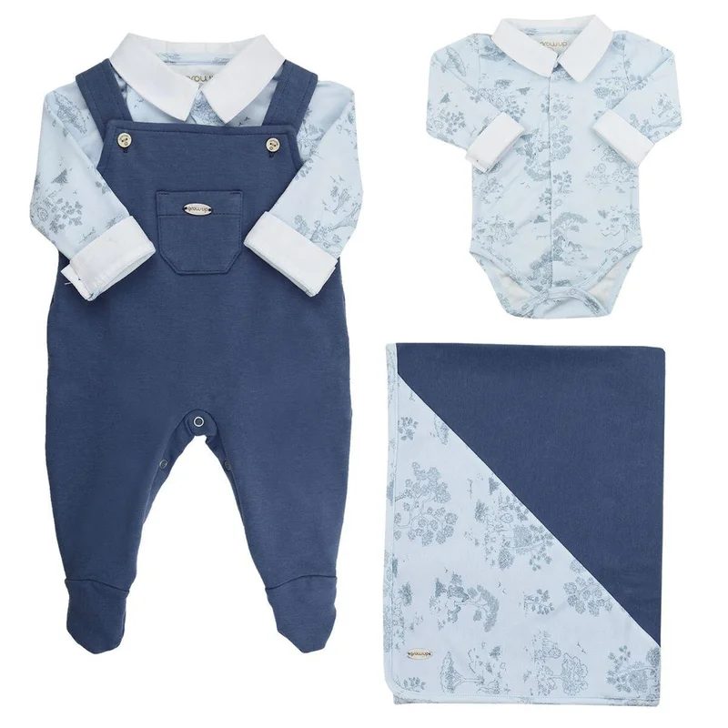 Saída de Maternidade Toile de Jouy Bebê - Grow Up