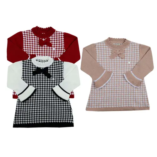 Vestido Tricô Xadrez - Grow Up