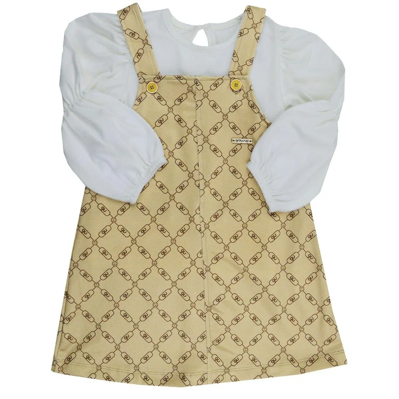 Jardineira com Blusa Cookies - Grow Up