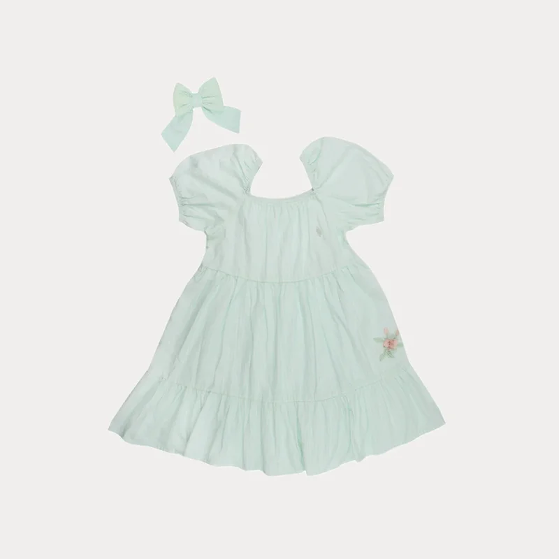 Vestido Infantil com Laço Flower - Grow Up