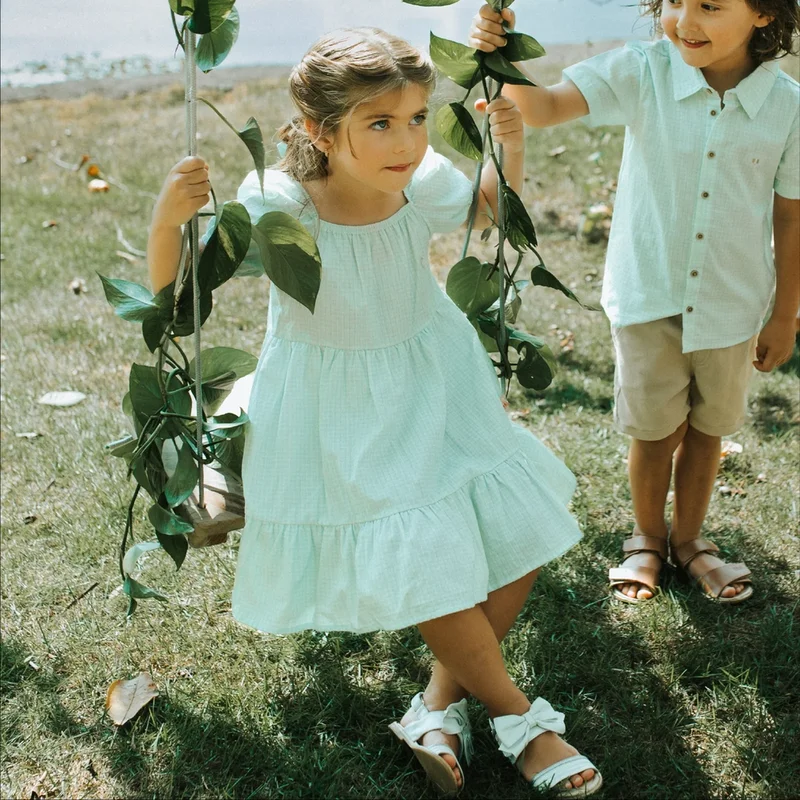 Vestido Infantil com Laço Flower - Grow Up