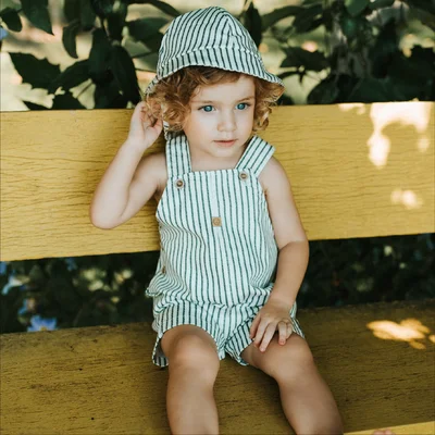 Jardineira Marine Com Chapéu - Grow Up