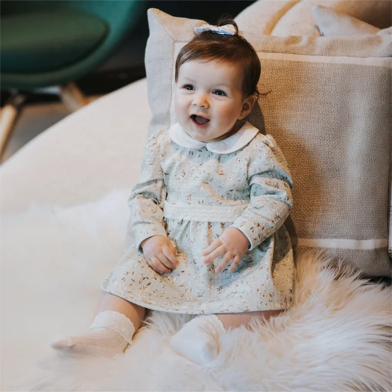 Body Vestido Bebê Menina Jardins de Luxemburgo - Grow Up