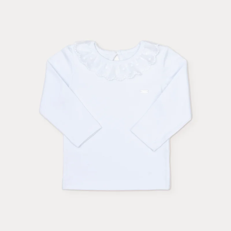 Blusa Manga Longa Menina com Renda - Grow Up