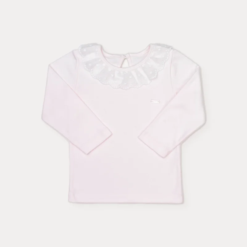 Blusa Manga Longa Menina com Renda - Grow Up