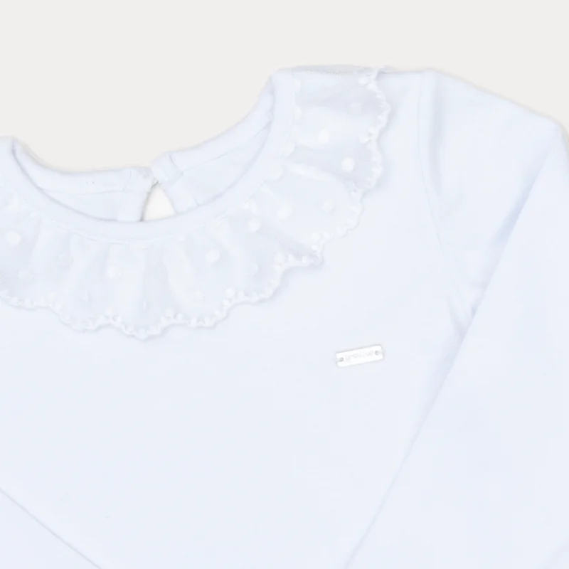 Blusa Manga Longa Menina com Renda - Grow Up