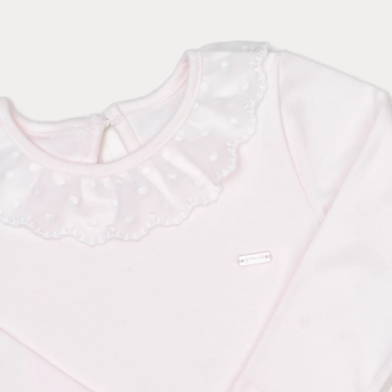 Blusa Manga Longa Menina com Renda - Grow Up