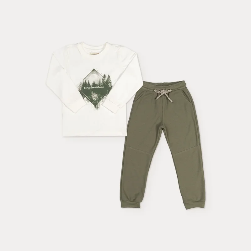 Conjunto Menino Forest - Grow Up