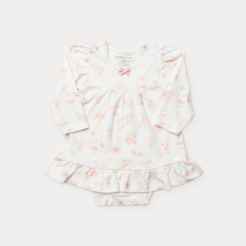 Body Bebê Manga Longa com Babados - Grow Up