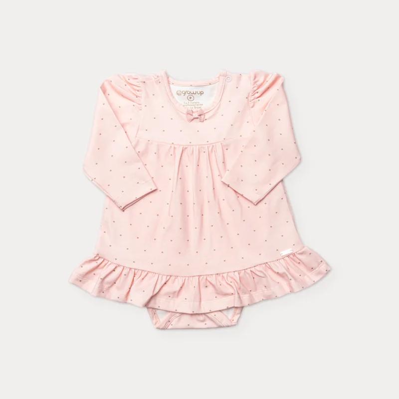 Body Bebê Manga Longa com Babados - Grow Up