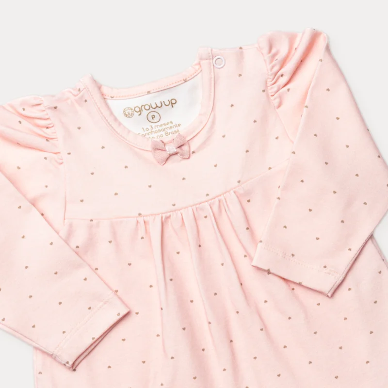 Body Bebê Manga Longa com Babados - Grow Up