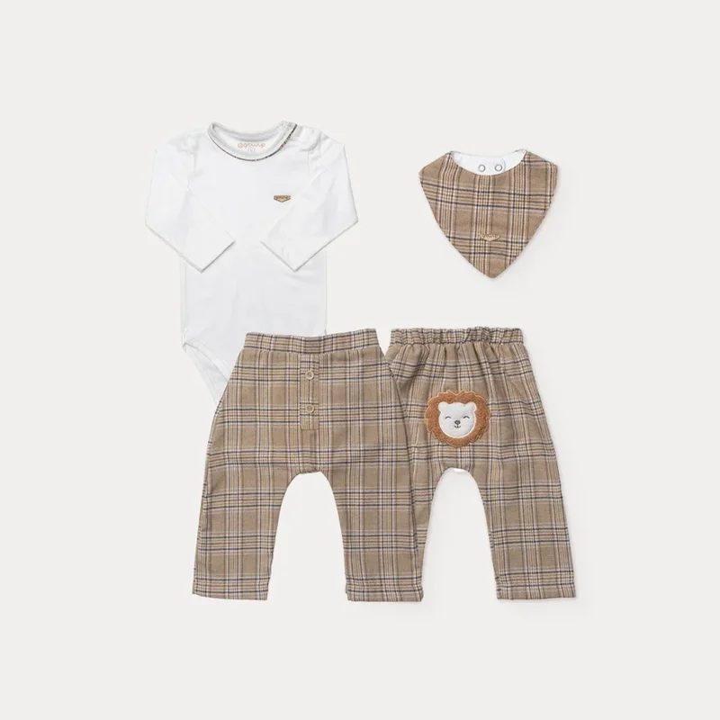 Conjunto Bebê com Babeiro Jardim D' Enfance - Grow Up