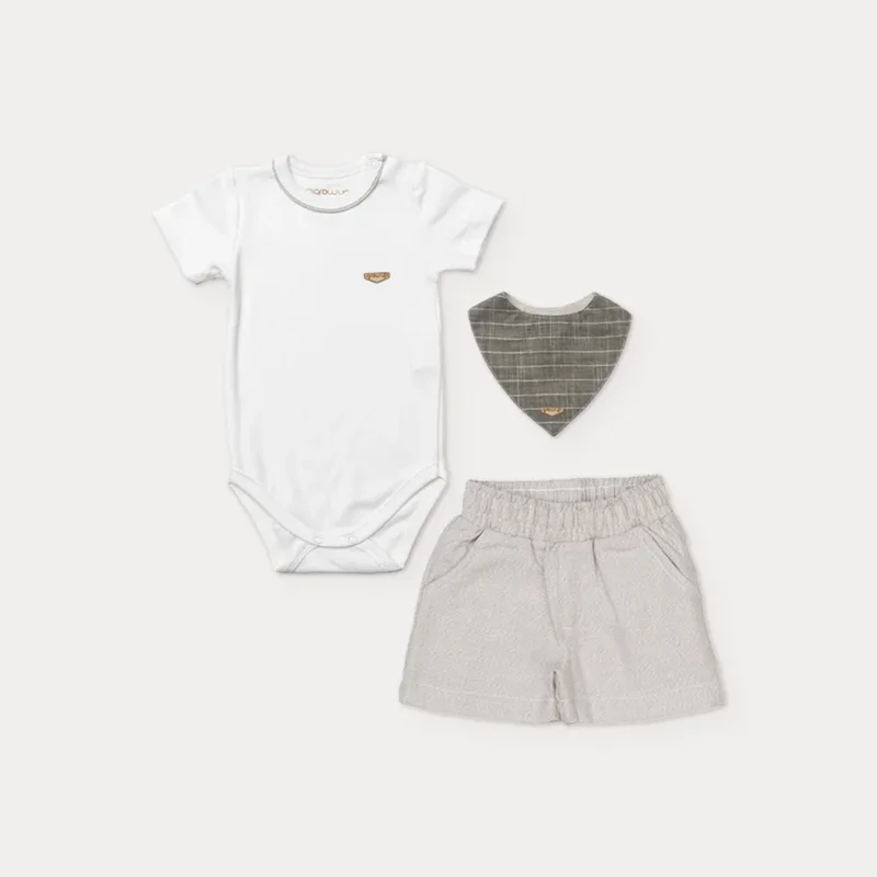 Conjunto Bebê com Babeiro Woodland - Grow Up