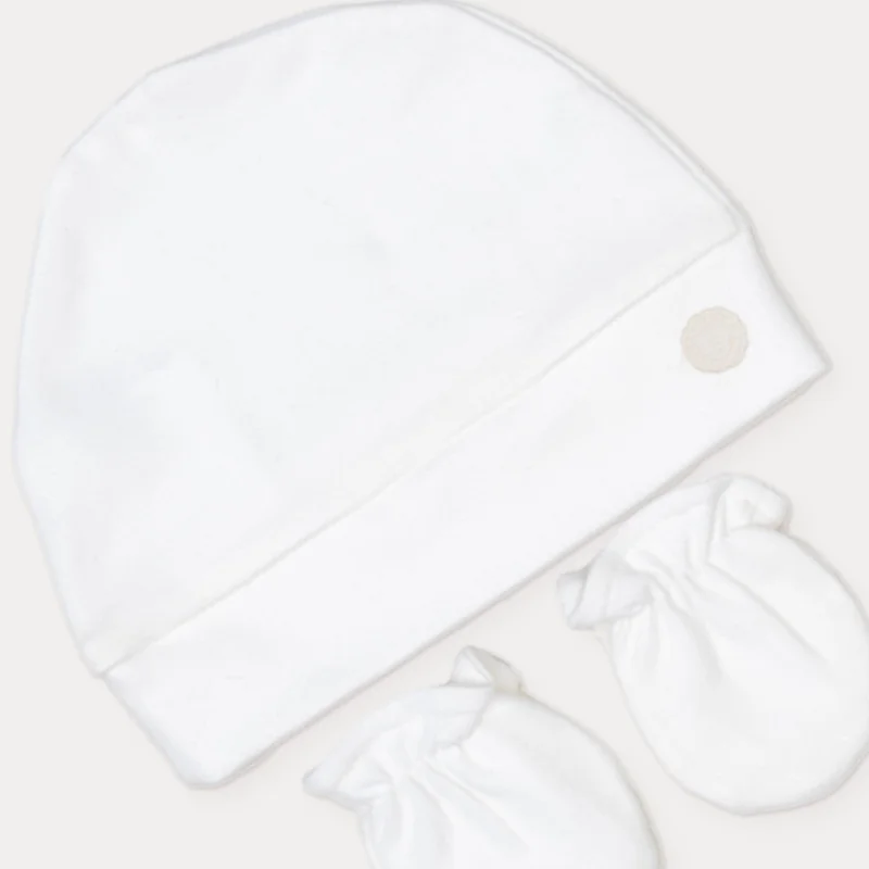 Kit Touca e Luva Bebê em Suedine - Grow Up