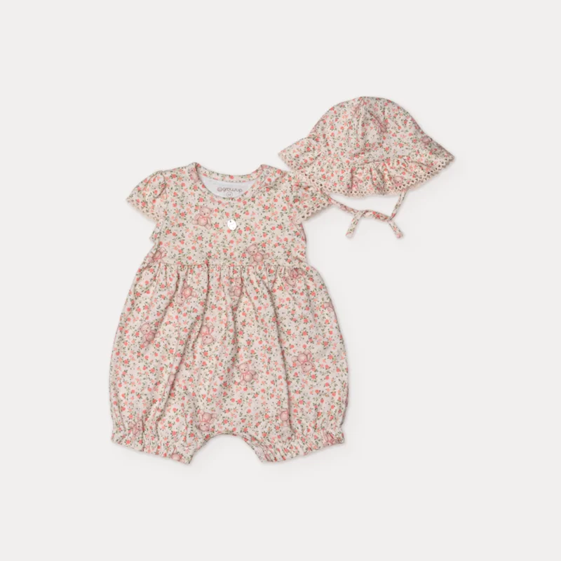 Banho de Sol Bebê Menina Little Garden - Grow Up