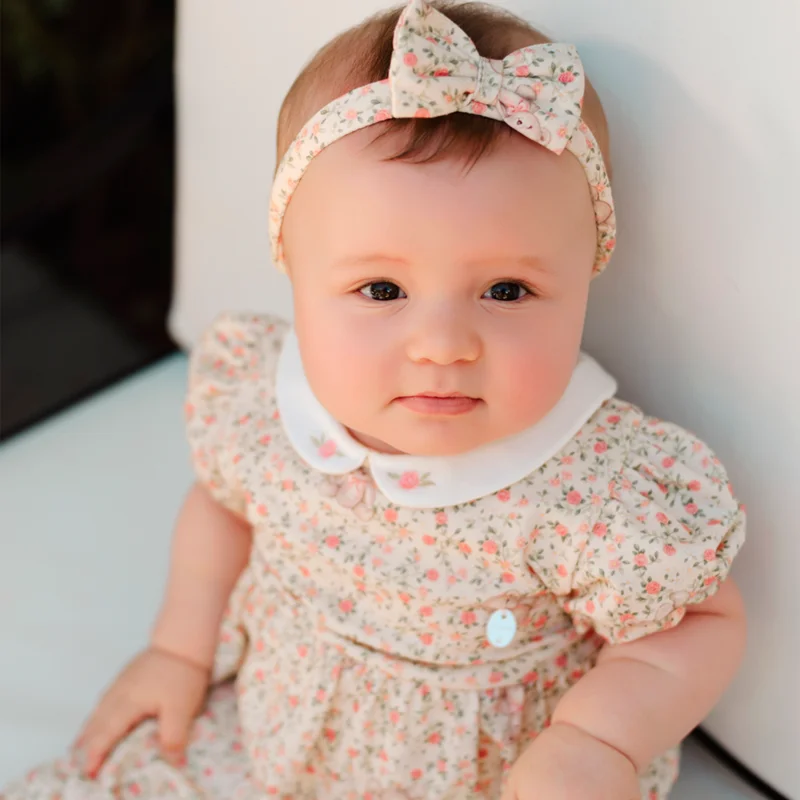 Body Vestido Bebê Menina Little Garden - Grow Up