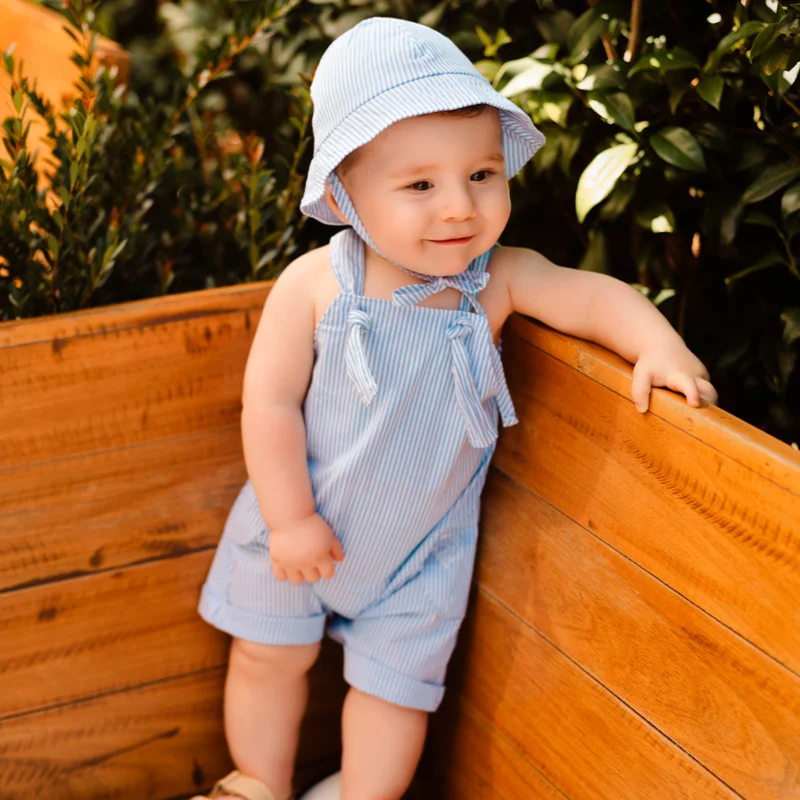 Jardineira Bebê Menino Brisa - Grow Up