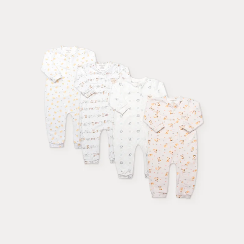 Macacão Longo Bebê com Zíper Estampado - Grow Up