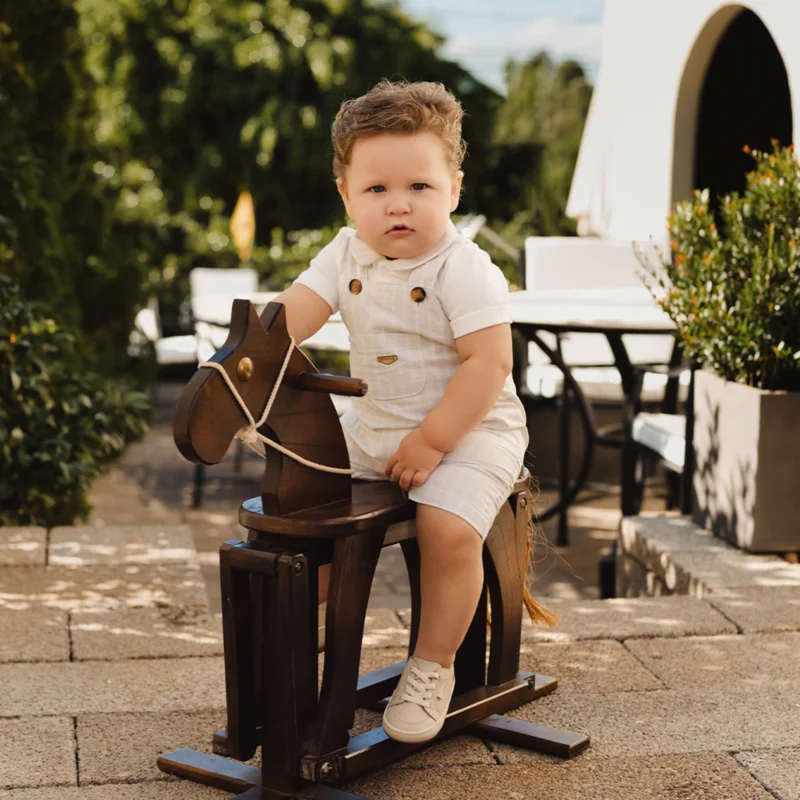 Conjunto Jardineira Bebê Menino Zoo - Grow Up