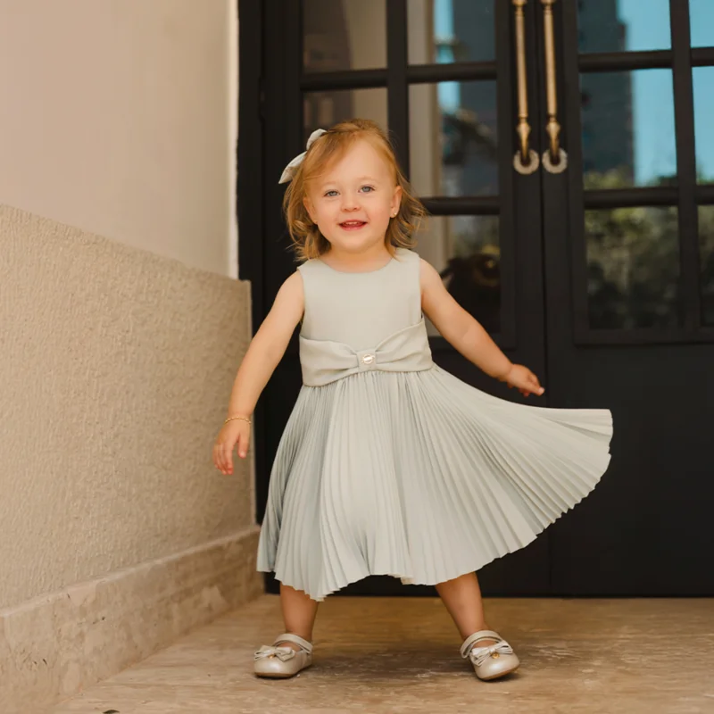 Vestido Menina Plissê - Grow Up