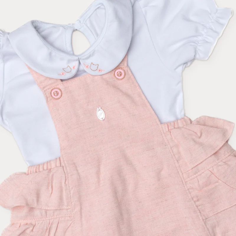 Conjunto Jardineira Bebê Menina Summer House - Grow Up