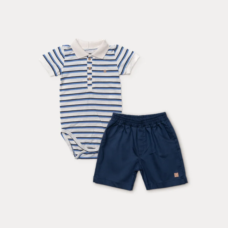 Conjunto Bebê Menino Stripes - Grow Up
