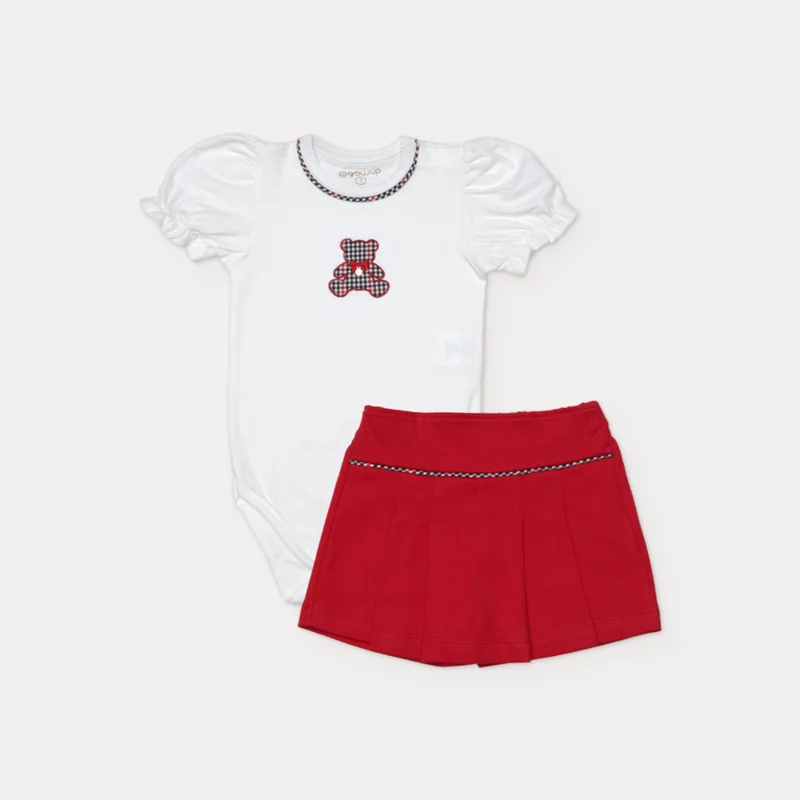 Conjunto Saia Bebê Menina Little Bear - Grow Up