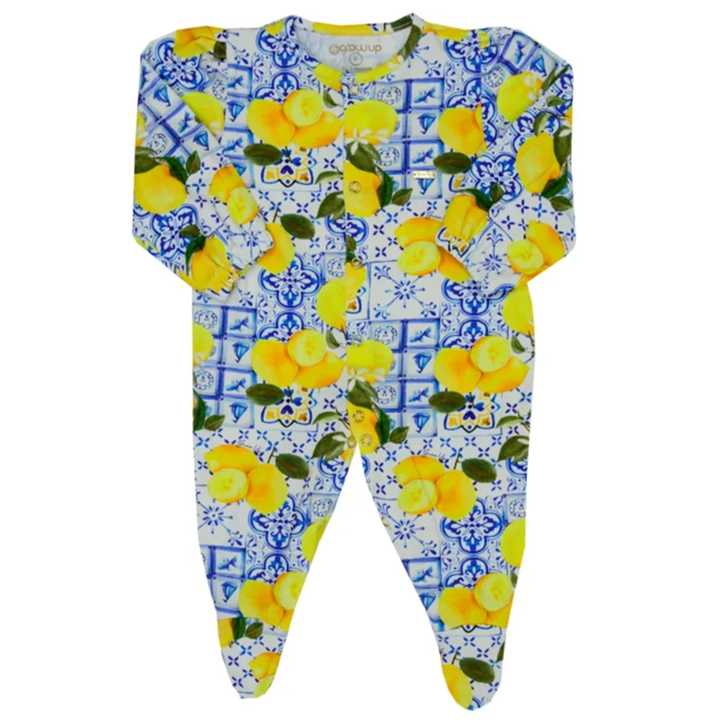 Macacão Estampado Bebê com Pezinho - Grow UP