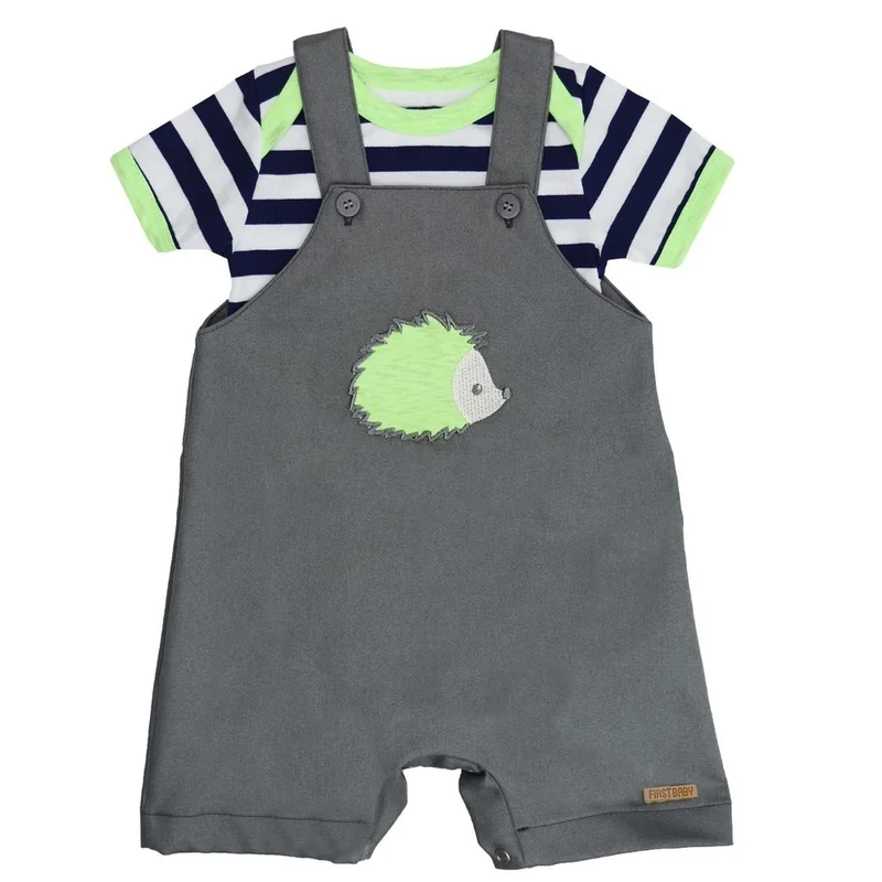 Conjunto Jardineira com Body Bebê - First Baby