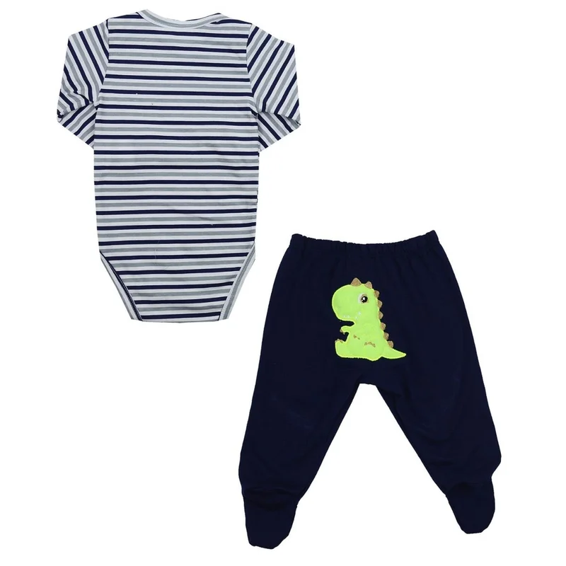 Conjunto Pagão Body e Calça Bebê Dino - First Baby