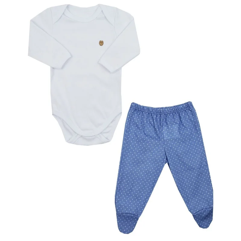 Conjunto Pagão Body e Calça Bebê Dino - First Baby