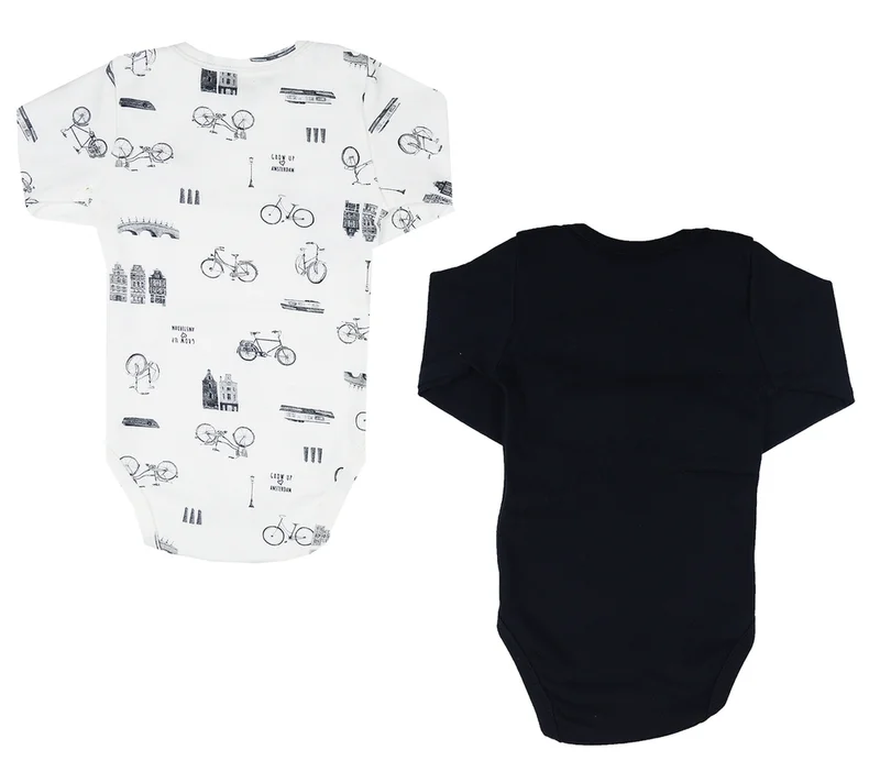 Kit2 Bodies Manga Longa para Bebê - First Baby